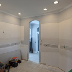 bookmatched bathroom